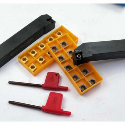 Supporto Girevole CNC SCLCR 2020 Con Insertio CCMT 09T304 - Per Lavorazione Acciaio - Foto 8