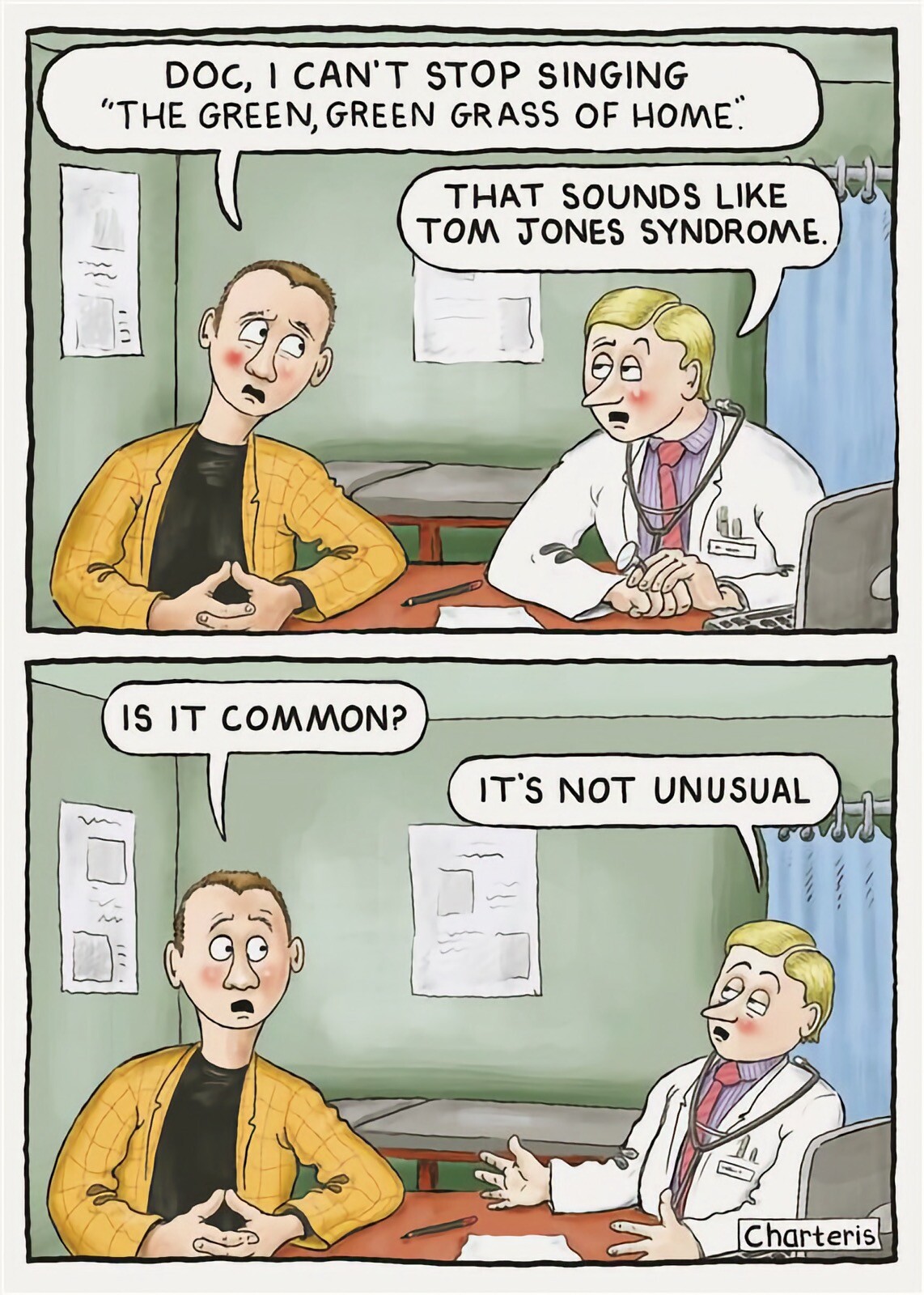 Funny Birthday Card It's Not Unusual Tom Jones Syndrome Humour Joke Male Female