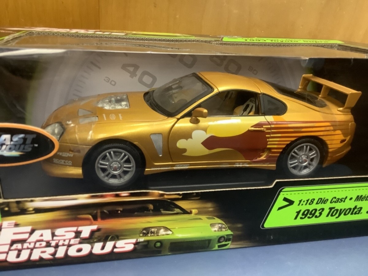 ミニカー FAST&FURIOUS 1993 TOYOTA SUPRA 1/18 1/18 Solido 1993 Toyota Supra MK4 A80 Streetfighter Orange