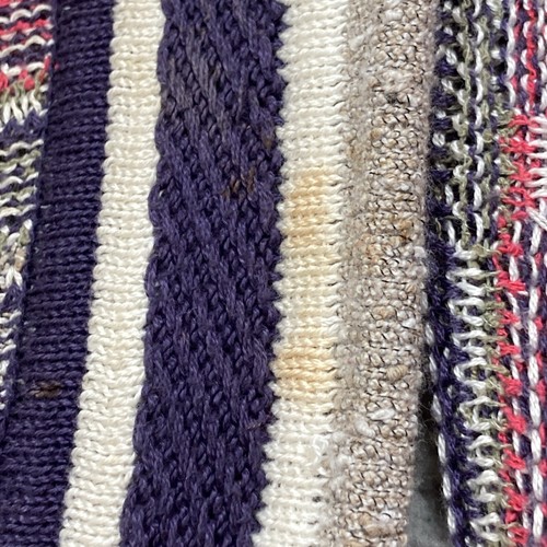 Vintage St. Criox Knits 90s Style Multicolor Vertical Stripe XL Sweater USA Made - Picture 7 of 13