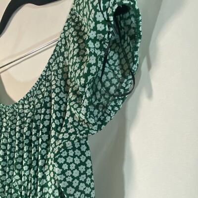 Dream of Me Dress Green with White Daisy Flowers Size Small Mini Dress |  eBay