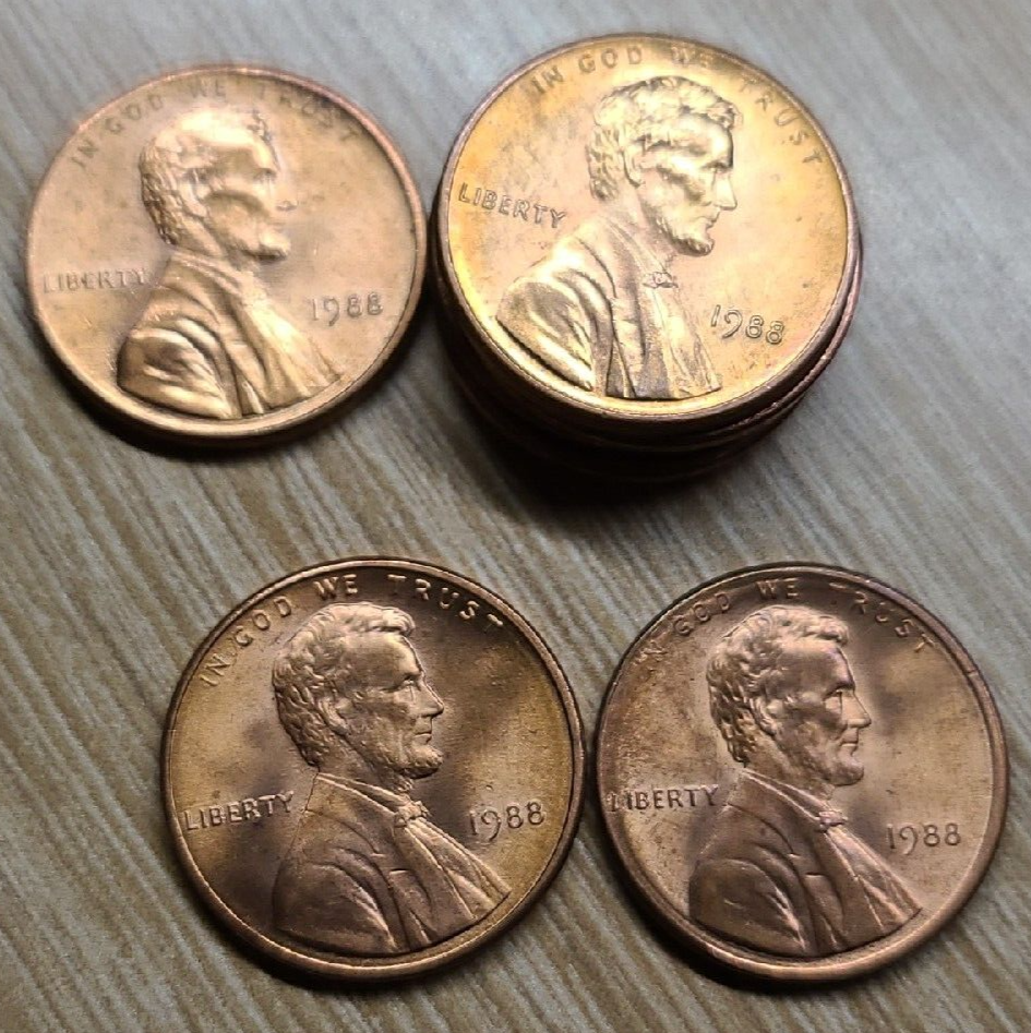 1988 P Lincoln Memorial Cent Copper Alloy Penny ** ON HAND