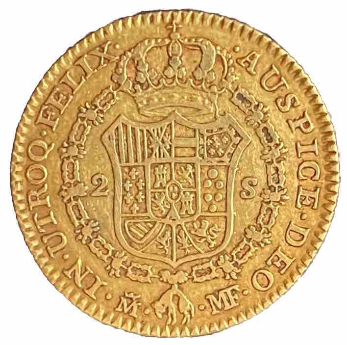 España: Dublón (Doble Escudo o Pistola) 1794 - Oro - Rey Carlos IV