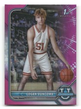 2021-22 Bowman University  Pink Refractor - #16  Logan Duncomb