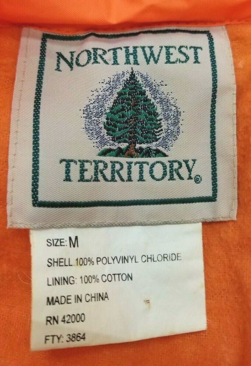 Vtg Northwest Territory Mens Hunting Jacket Medium Blaze