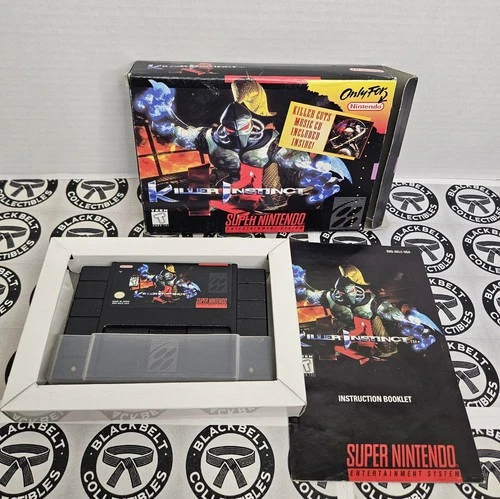 Killer Instinct (Super Nintendo Entertainment System, 1995) w/ Box & Manual