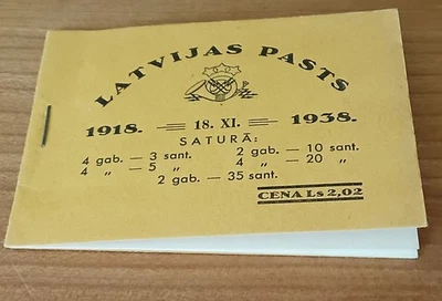 Cuadernos de sellos Letonia 1938 blanco - Imagen 1 de 4