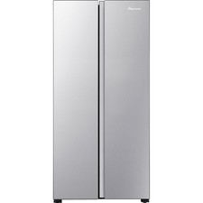 Fridgemaster MS83430ES 83cm Frost Free American Fridge Freezer Silver E Rated