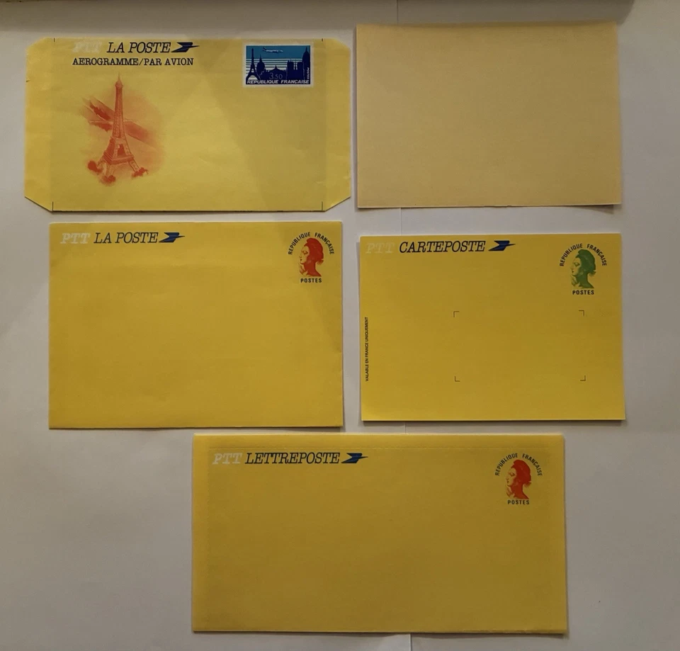 Aérogramme Cartes enveloppes entiers postaux Pré timbré Liberté de Gandon - Photo 1/1