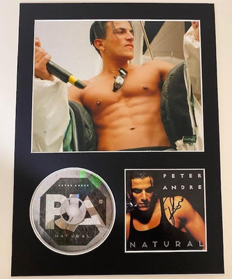 Peter Andre   **HAND SIGNED**  16x12 mounted display  ~  AUTOGRAPHED