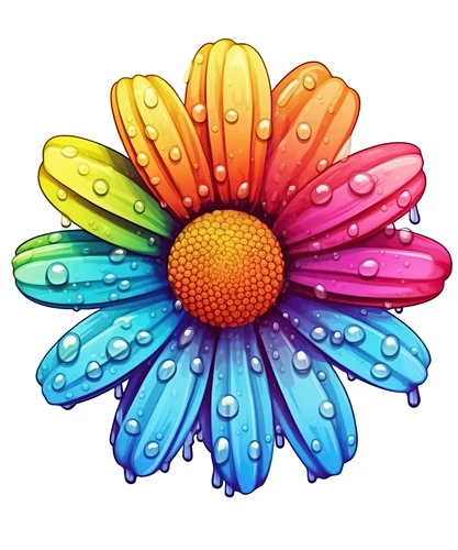 LGBTQ Rainbow Heart Love Sunflower Pride Self Adhesive Vinyl Sticker