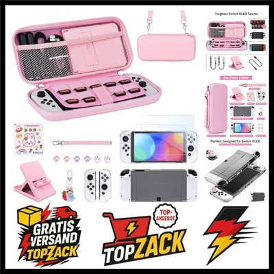 Younik Switch OLED Zubehör Bundle, 17-in-1 Switch OLED Zubehörset Enthält Swi...