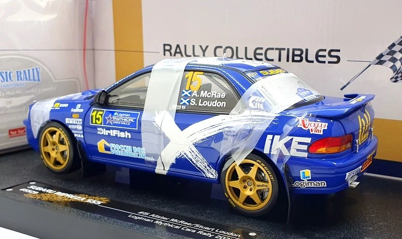 Sun Star 1/18 Scale Diecast 5529 Sabaru Impreza 555 #15 Logiman Mythical Car '23 - Image 2 of 4