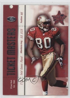 2000 Leaf Rookies & Stars Ticket Masters /2000 Jerry Rice Terrell Owens HOF hg6