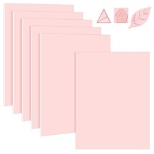 8x10 Inch Pink Rubber Stamp Carving Blocks Soft DIY Printmaking Craft 6 PCS