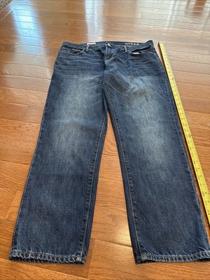 Gap Women s Sexy Boyfriend Dark Blue Jeans Size 31 Waist 37  Inseam 27.5 