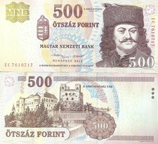 Hungary 500 Forint 2013 P 196 e UNC
