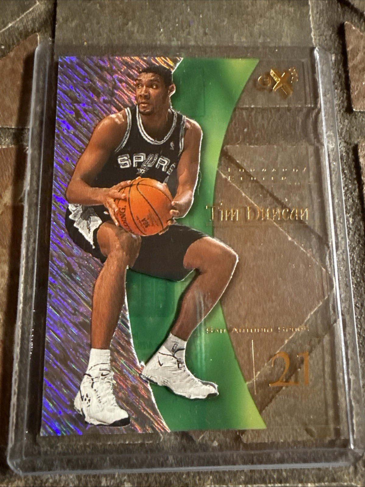 1997-98 EX2001 - Tim Duncan #75 Rookie HOF Spurs