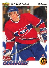 Patrice Brisebois Canadiens 1991 Upper Deck RC Star Rookie #442