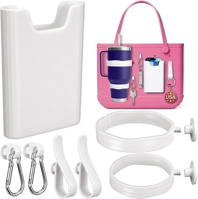 7PCS Bag Organizer Set for Bogg Bag, 2Pcs Cup Holder Compatible with Stanley, Sl