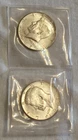 2 1967 KENNEDY HALF DOLLARS == AU DETAIL == 40% SILVER
