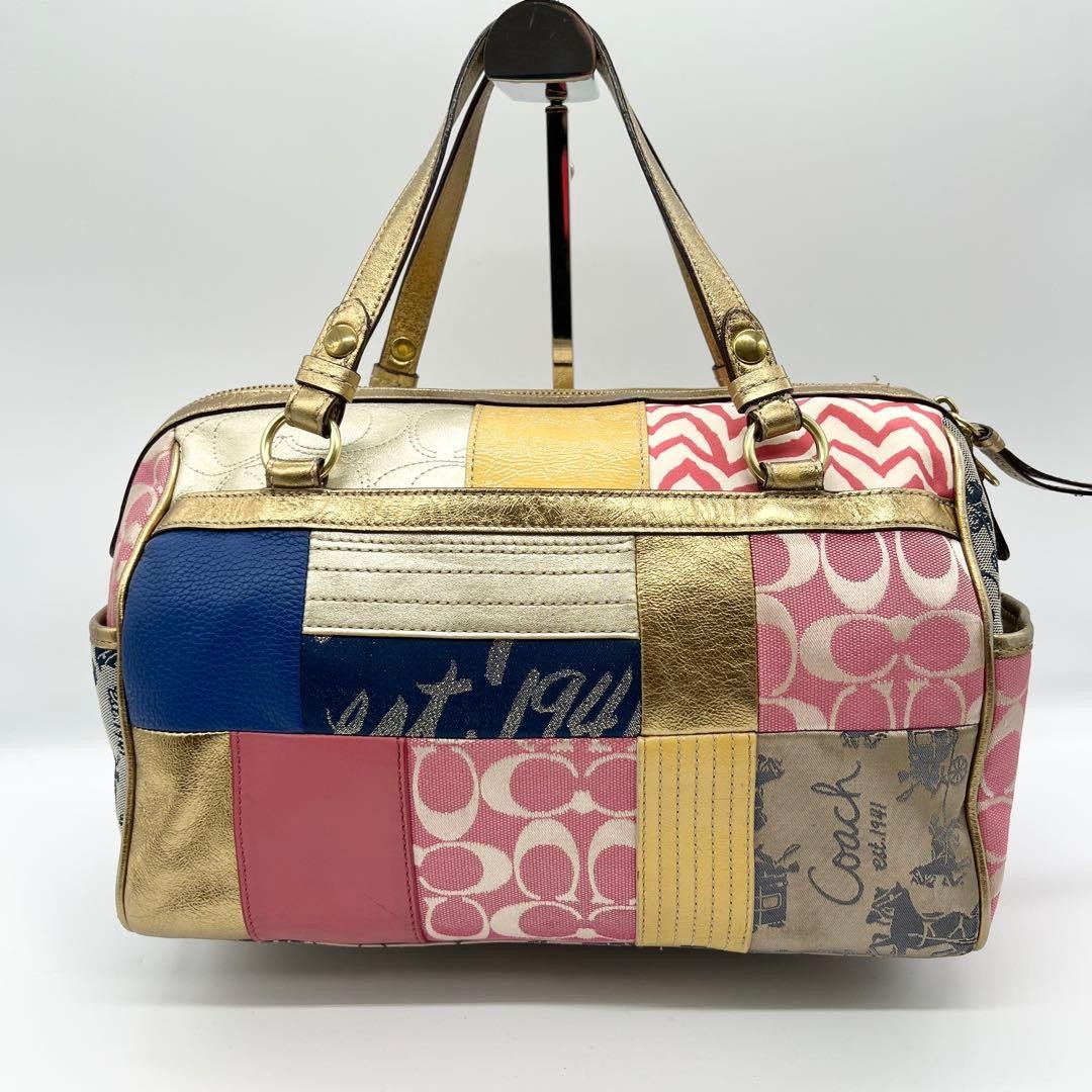 Coach F17164 Multicolor Patchwork Mini Duffle Bag… - image 2