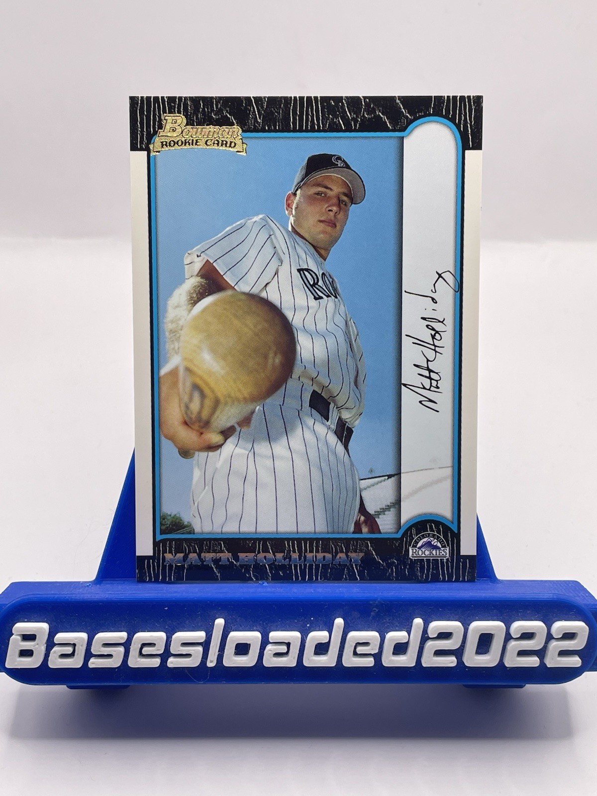 1999 Bowman Gold Foil RC 70/99 SSP Matt Holliday #400 Colorado Rockies Rare