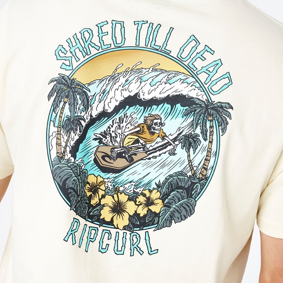 Rip Curl Shred Til Dead T-Shirt - Men's | eBay