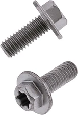 Bolt Euro Style Large Torx Head Flange Bolts M6 x 1.0 x 15mm 10-Pack