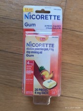 Nicorette Chewing Gum Fruit Chill - 4 Mg 20CT Pocket Pack Exp 11/2027