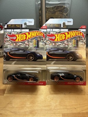 Hot Wheels Bugatti Veyron 16.4 1/4 Mile Finals Walmart Exclusive BLACK Lot X2