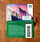 Singapore Starbucks Merlion / Marina Bay Sands Night Scenery Card