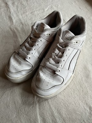 PUMA Men s 6 Women s 8 Y2K White Slipstream Lo Court Style Leather Sneakers