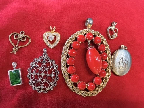 Vintage lot of 9 Jewelry Bogoff Rhinestone Necklace Earring Set Costume