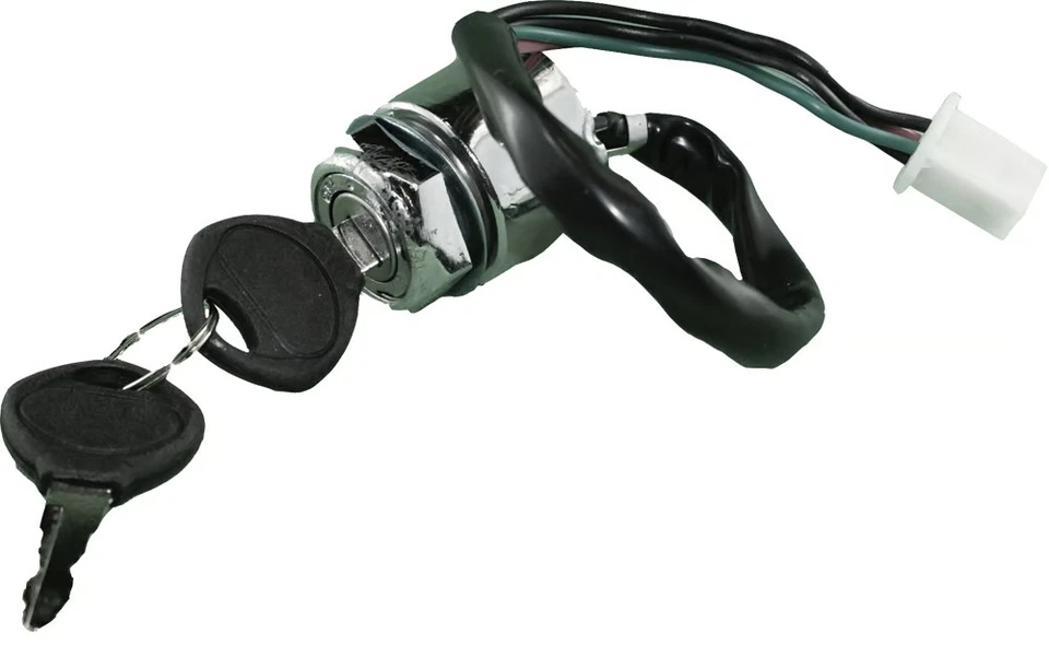 Mogo Parts Ignition Key Switch - 4-Wire Motorcycle ATV/UTV Street Bike Dirt Bike - Image 2 of 4