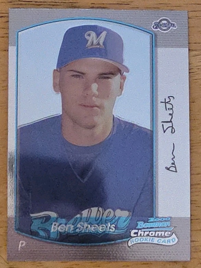 2000 Bowman Chrome - Ben Sheets #207 (RC) Milwaukee Brewers 