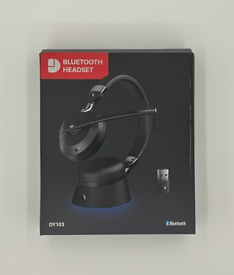 Dytole DY103 Wireless Headset, Bluetooth Headset with Mic - NEW - OPEN BOX