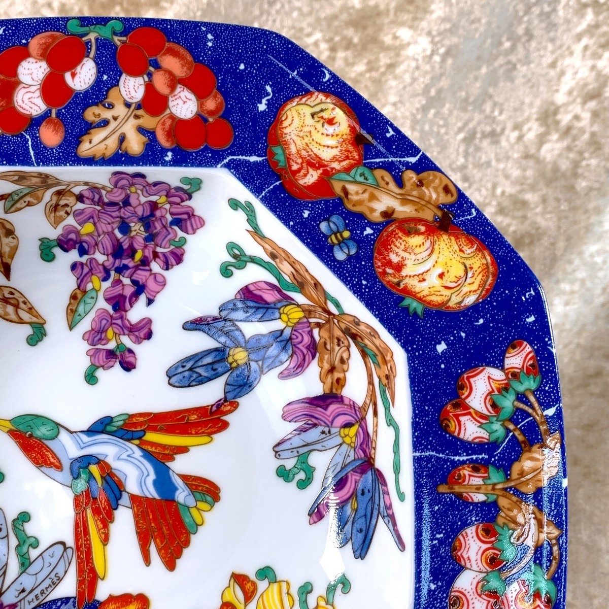 Hermes Soup Plate Dish Pierres d'Orient et d'Occident Tableware