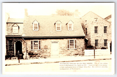[E15] Postcard Undivided Back Real Photo DOPS, Natl Edgar Allan Poe Shrine