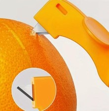Pelador de cítricos de plástico duradero, mango plegable fácil de usar dispositivo de cocina