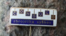 Vintage CZ Czech Weapons Vyskov Consul Portable Typewriter Factory Pin Badge thumbnail