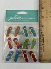Jolee's Boutique Flip Flop Summer Beach Pool Scrapbooking Stickers