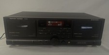 Harman Kardon DC520 Dual Cassette Deck Tape Player With Auto Reverse TESTED READ
