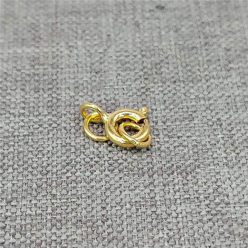 15pcs of 925 Sterling Silver Small Spring Ring Clasps w/ Closed Jump Ring 5mm - Picture 6 of 7