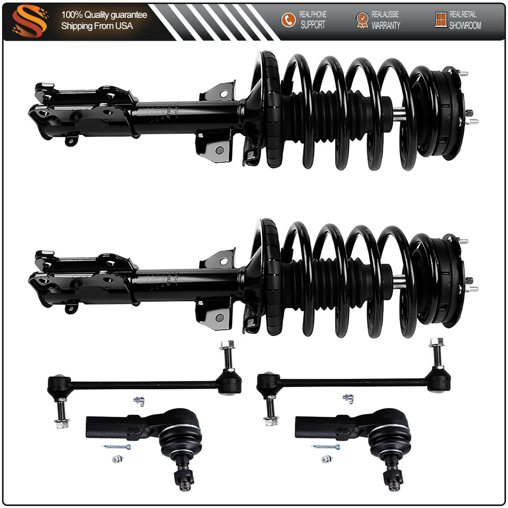 2005-2010 Ford Mustang Front Suspension Kit with Struts Shocks Sway Bars & Tie Rods