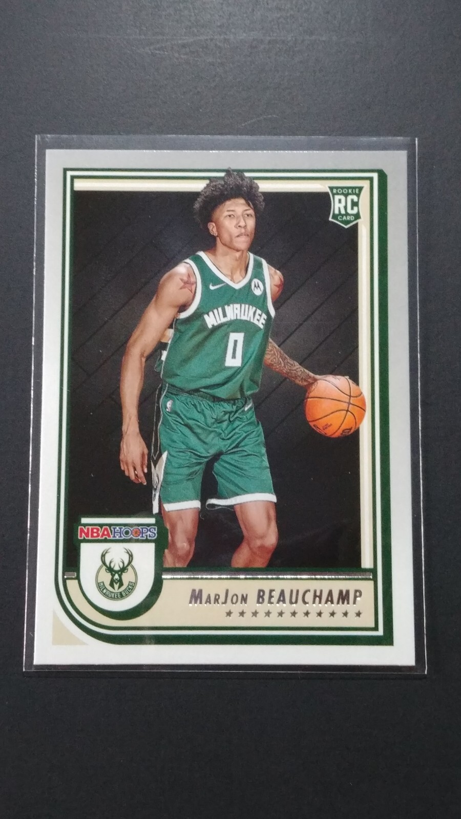 MarJon BEAUCHAMP RC 2022-23 Panini NBA Hoops Base Rookie Card #254 Bucks