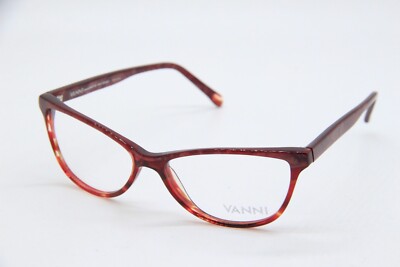 NEW VANNI V3683 A222 RED BROWN AUTHENTIC EYEGLASSES 54-15