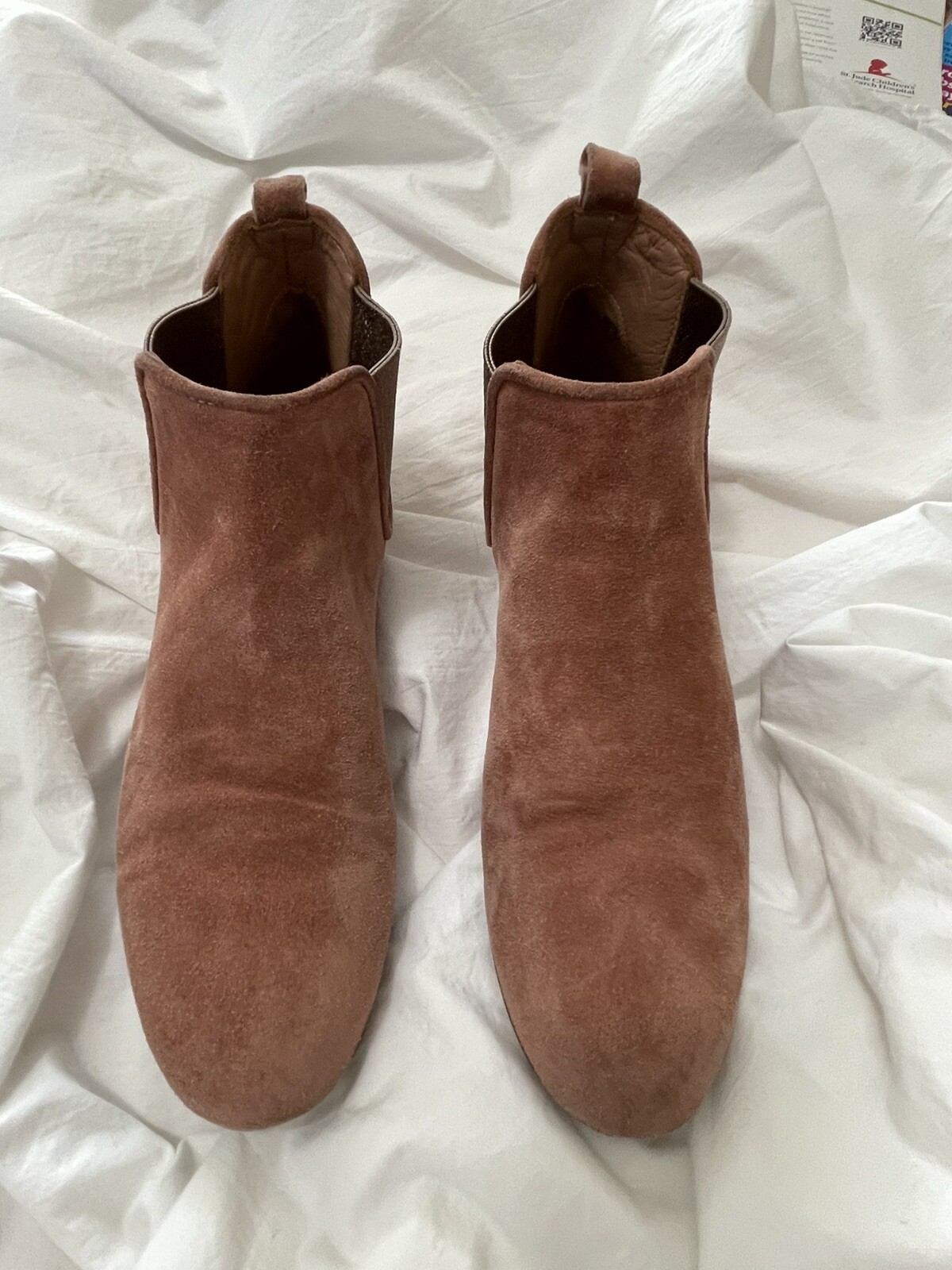 PANTOFOLA D’ORO Stivaletti Homers Artesian taglia 38 5 bronzo rosso marrone camoscio con lati elasticizzati