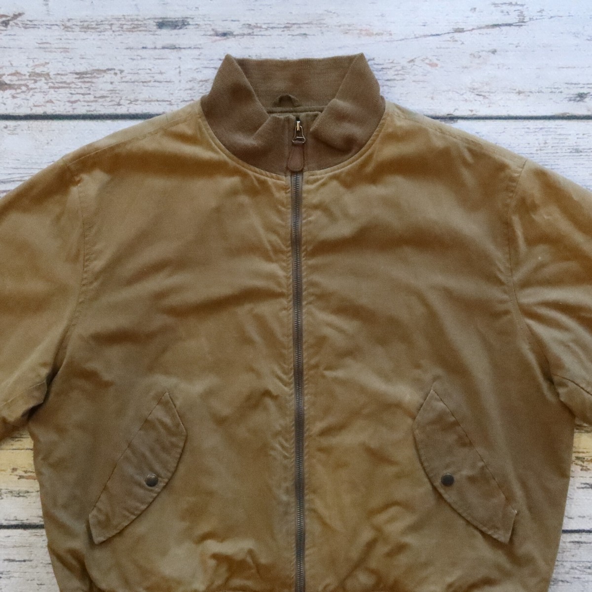 Vintage 90s Polo Ralph Lauren Waxed Tanker Jacket Size XL