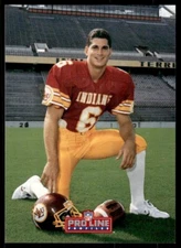 1992 Pro Line Football Card Bubby Brister #92